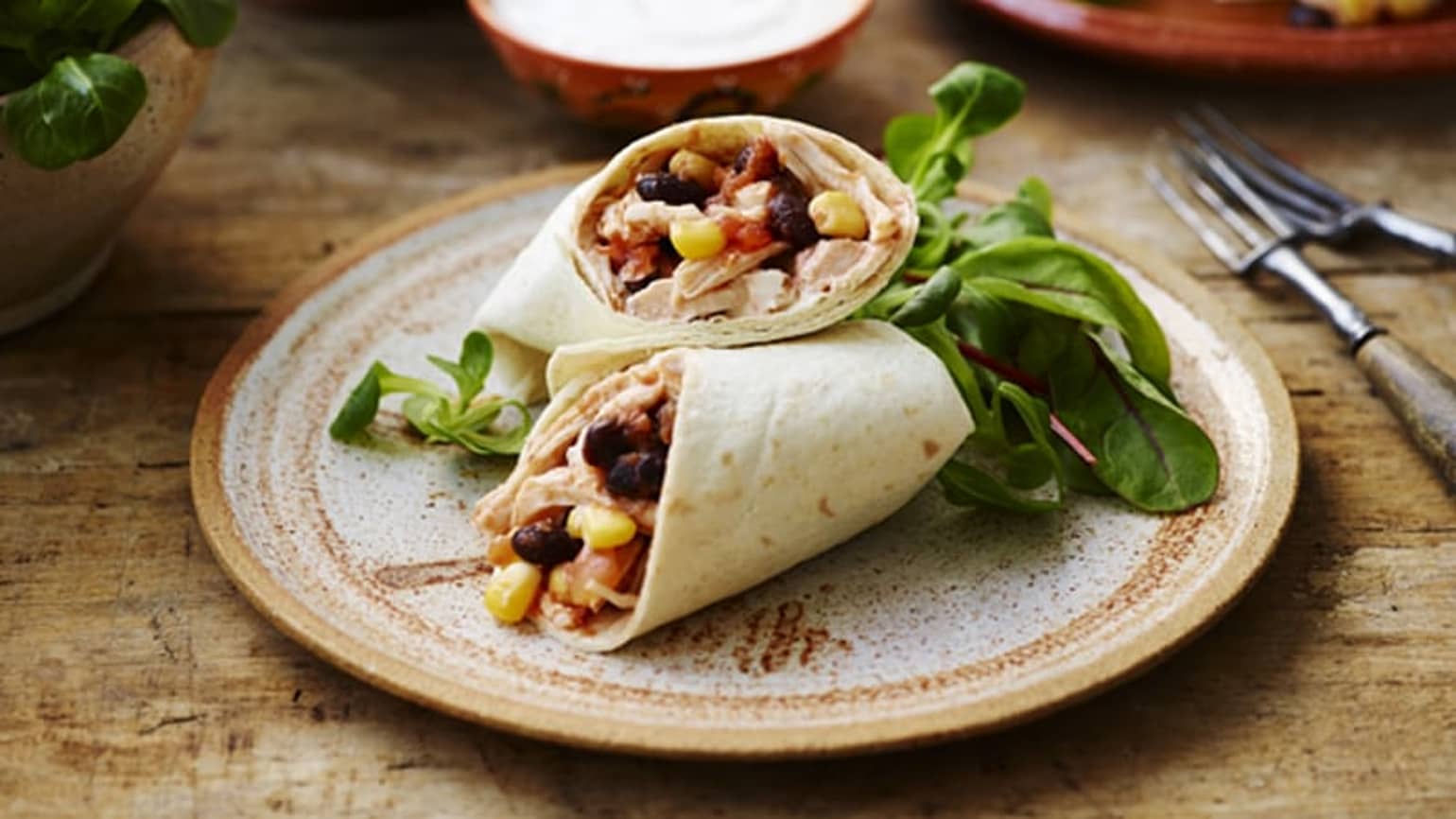 adobo-poulet-wraps